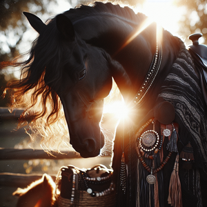 La Grâce de la robe de cheval noir: un voyage à travers l'élégance et le raffinement