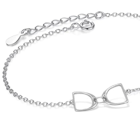 Bracelet Double étriers Equestres - Argent massif