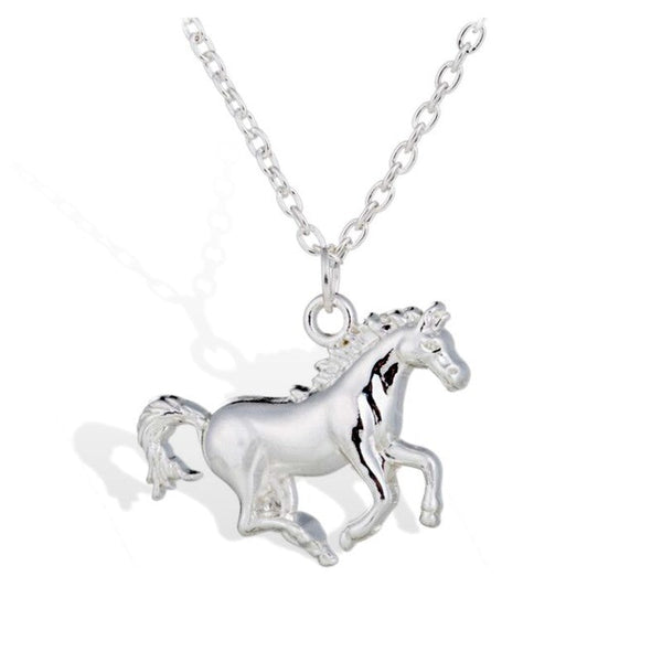 Collier Pendentif Tourbillon équitation En Métal - Style Brassstn - Neuf Sans Emballage