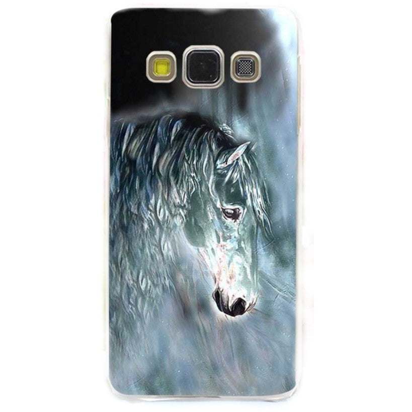 Coque pour Lenovo - Nokia - Sony - Cheval bleu peinture d'art