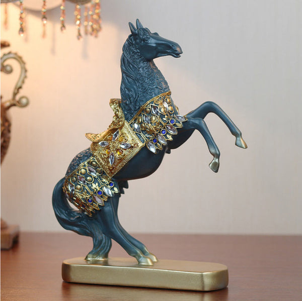 Objet bibelot Déco Cheval debout en résine