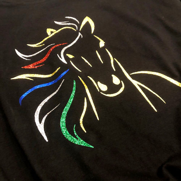 T-shirts Paillettes métallisées