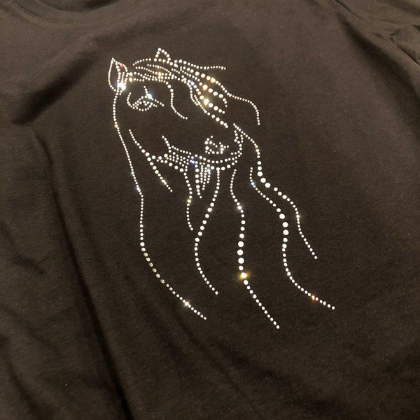 T-shirts Strass de cristaux