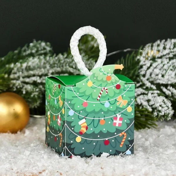 Boite surprise cadeau Noël pour bijou - Carré 5 x 5 cm
