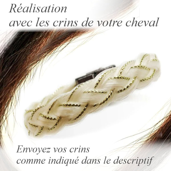 Bracelet avec les crins de votre cheval