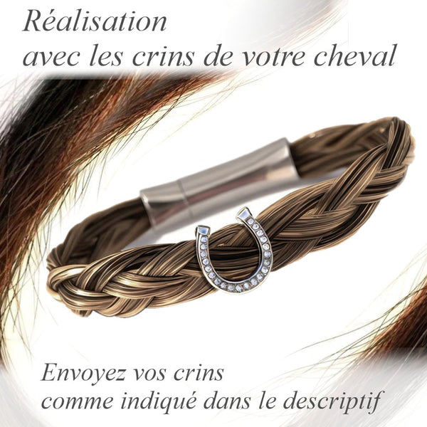 Bracelet avec les crins de votre cheval