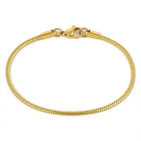 Bracelet ou collier Chaîne serpent or