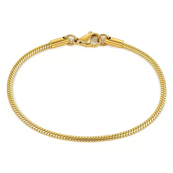 Bracelet ou collier Chaîne serpent or