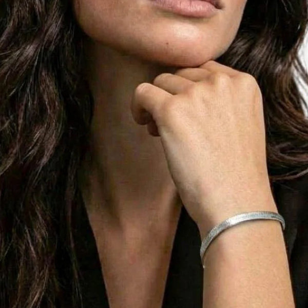 Bracelet Chaîne serpent plat