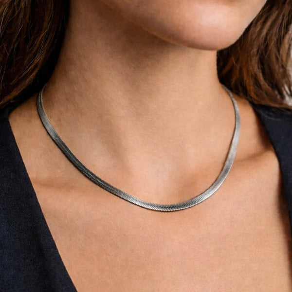 Collier Chaîne serpent plat