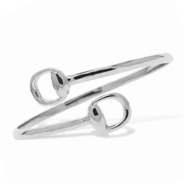 Bracelet - Cheval volutes- argent massif et zircons
