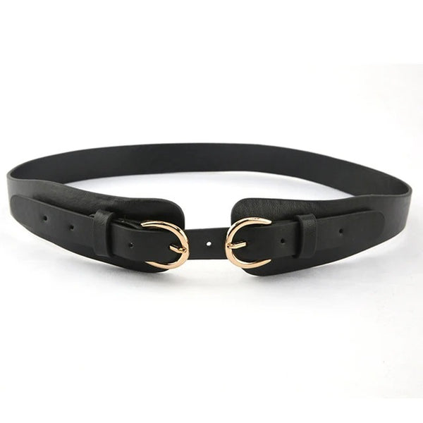 Ceinture femme - 2 boucles- Coupe mode large