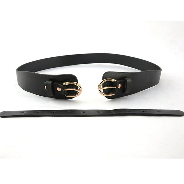 Ceinture femme - 2 boucles- Coupe mode large