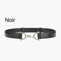 Ceinture femme Cuir véritable Boucle inox mors de cheval