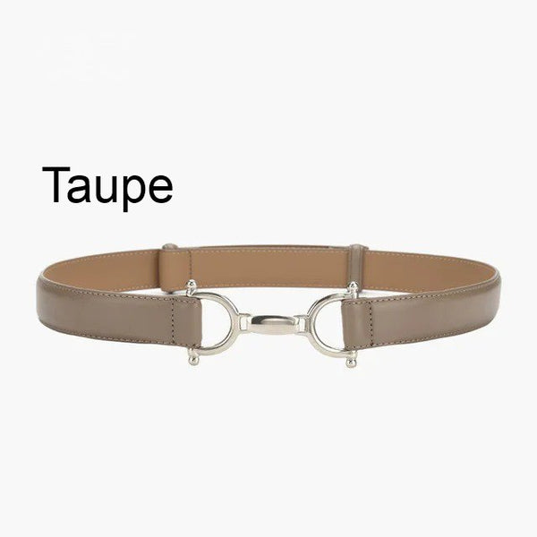 Ceinture femme Cuir véritable Boucle inox mors de cheval