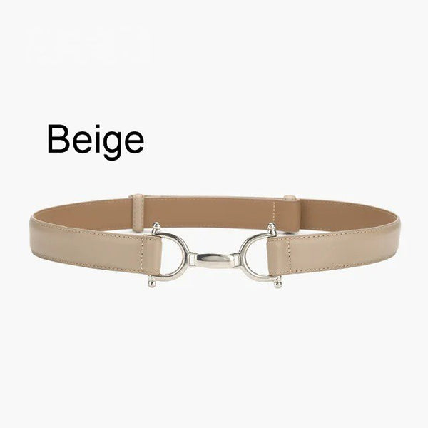 Ceinture femme Cuir véritable Boucle inox mors de cheval