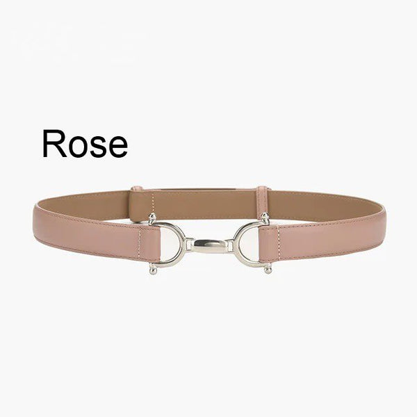 Ceinture femme Cuir véritable Boucle inox mors de cheval