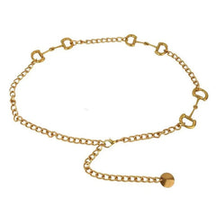 Ceinture femme métallique chainette et mors de cheval