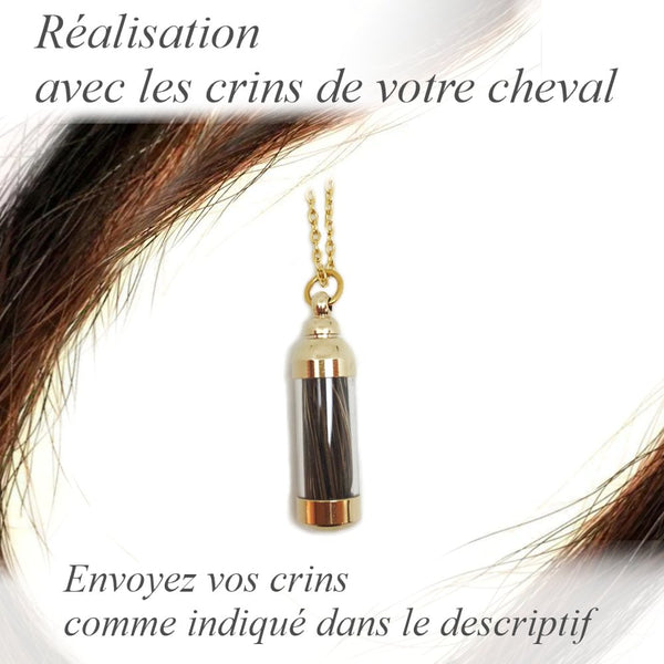 Collier avec les crins de votre cheval