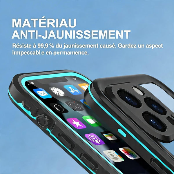 Coque de protection totale étanche Waterproof pour iPhone X, XS, XR, 11 à 16Pro Max