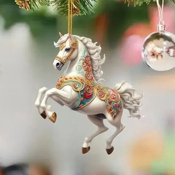 Figurines Cheval pour arbre de Noël