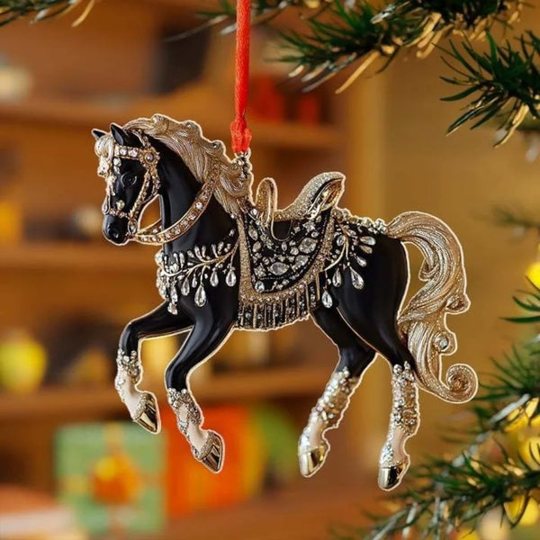 Figurines Cheval pour arbre de Noël