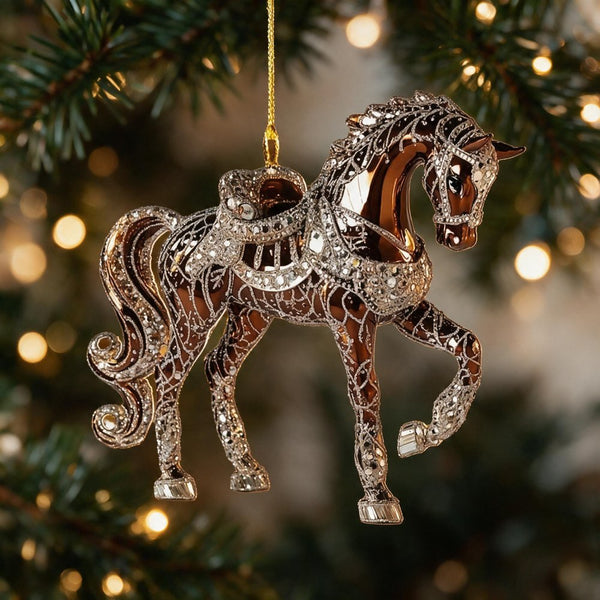 Figurines Cheval pour arbre de Noël
