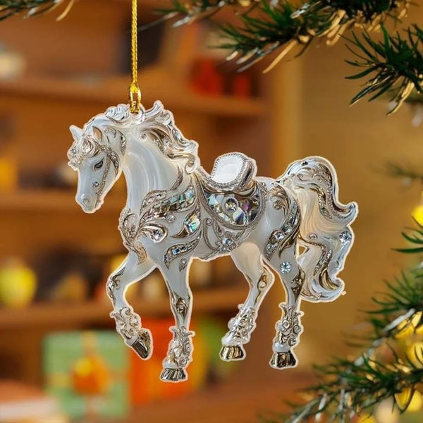 Figurines Cheval pour arbre de Noël