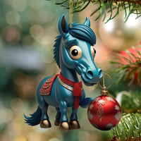 Figurines Cheval pour arbre de Noël