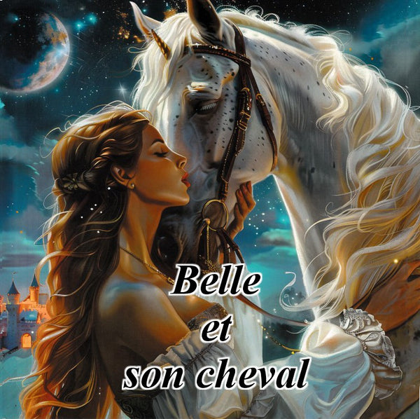 Livre de coloriage Belle et son cheval