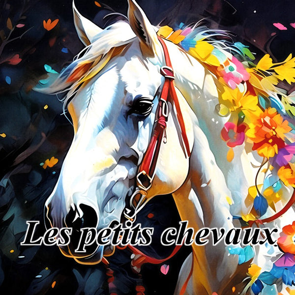 Livre de coloriage Petits chevaux