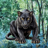 Tableau impression sur toile - Panthère noire