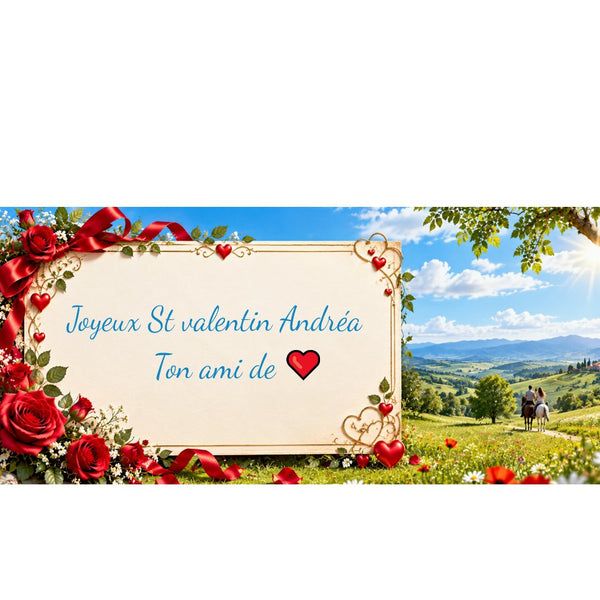 Carte de Saint-Valentin personnalisée