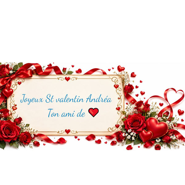 Carte de Saint-Valentin personnalisée