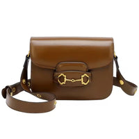 Sac Sacoche bandoulière à rabat Boucle mors de cheval - Cuir véritable
