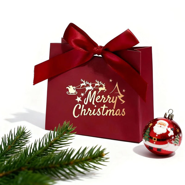 Sac pochette cadeau Noël - 12 x 10 cm