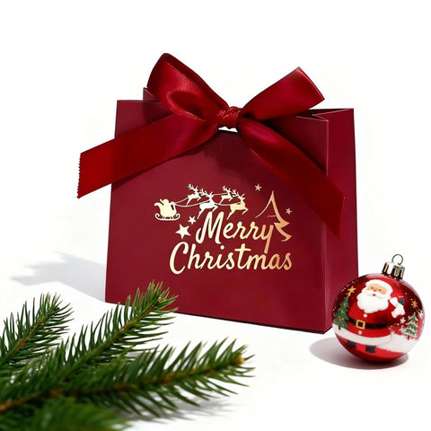 Sac pochette cadeau Noël - 12 x 10 cm