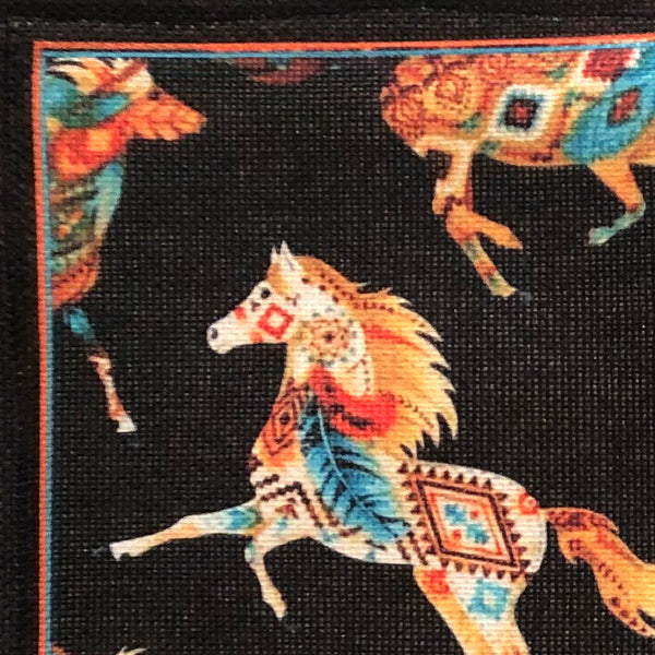 Sets de table imprimés de chevaux décorés Péruviens