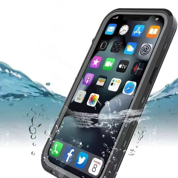 Coque de protection totale étanche Waterproof pour iPhone X, XS, XR, 11 à 16Pro Max
