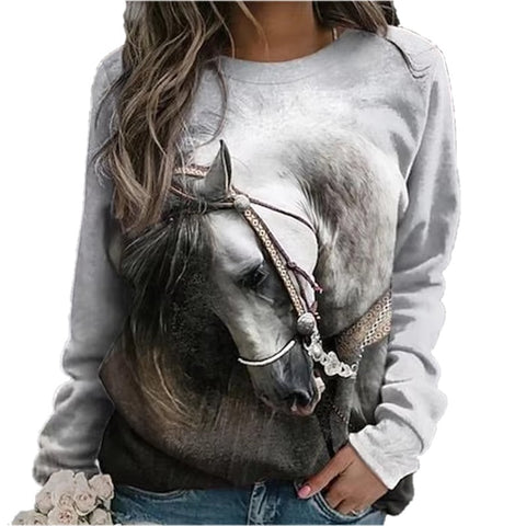 Sweat-shirt - impression sublimation Cheval rennes