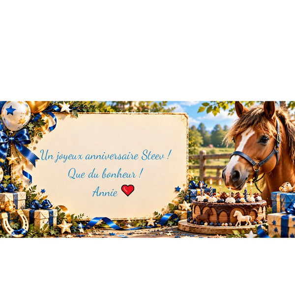 Carte d'anniversaire personnalisée