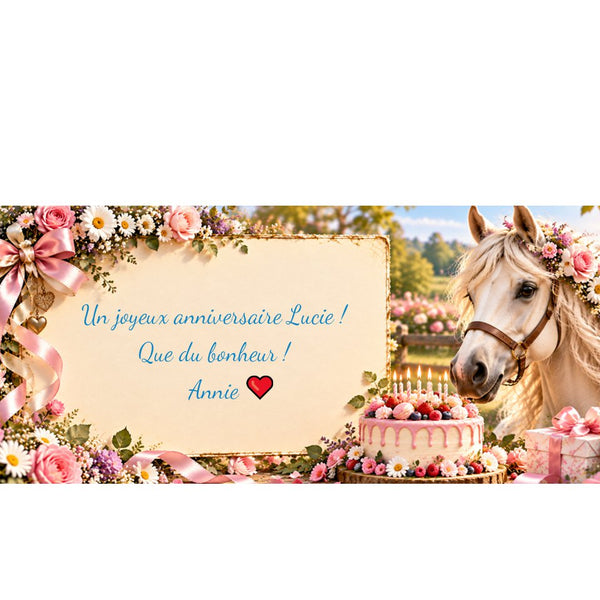 Carte d'anniversaire personnalisée