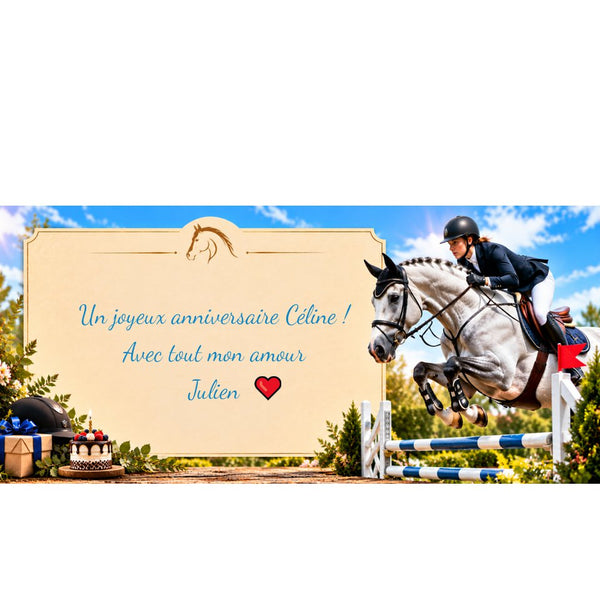 Carte d'anniversaire personnalisée