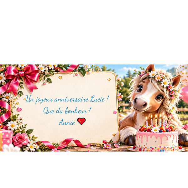 Carte d'anniversaire personnalisée