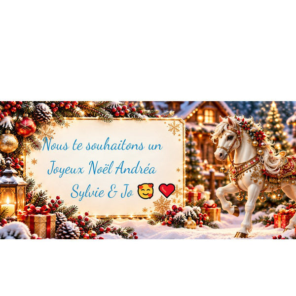 Carte de vœux personnalisée – Spéciale Noël