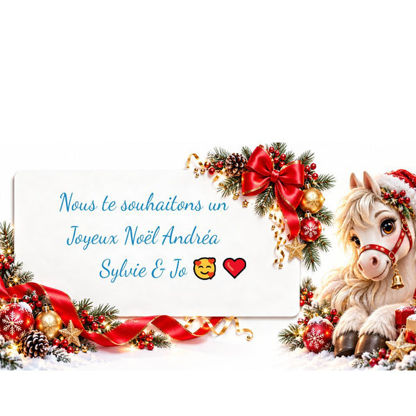Carte de vœux personnalisée – Spéciale Noël