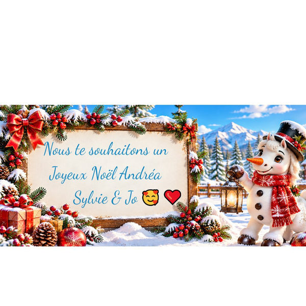 Carte de vœux personnalisée – Spéciale Noël