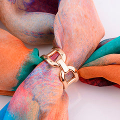 Bague anneau de foulard - motif mors