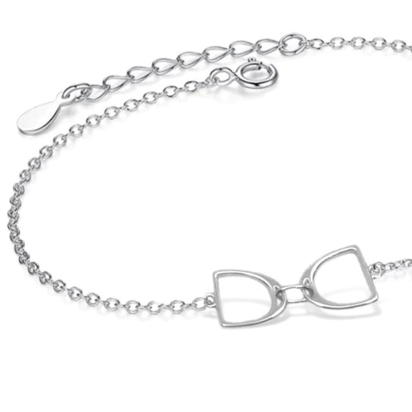 Bracelet Double étriers Equestres - Argent massif