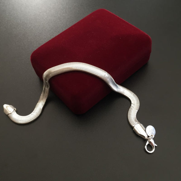 Bracelet ou collier Chaîne serpent plat